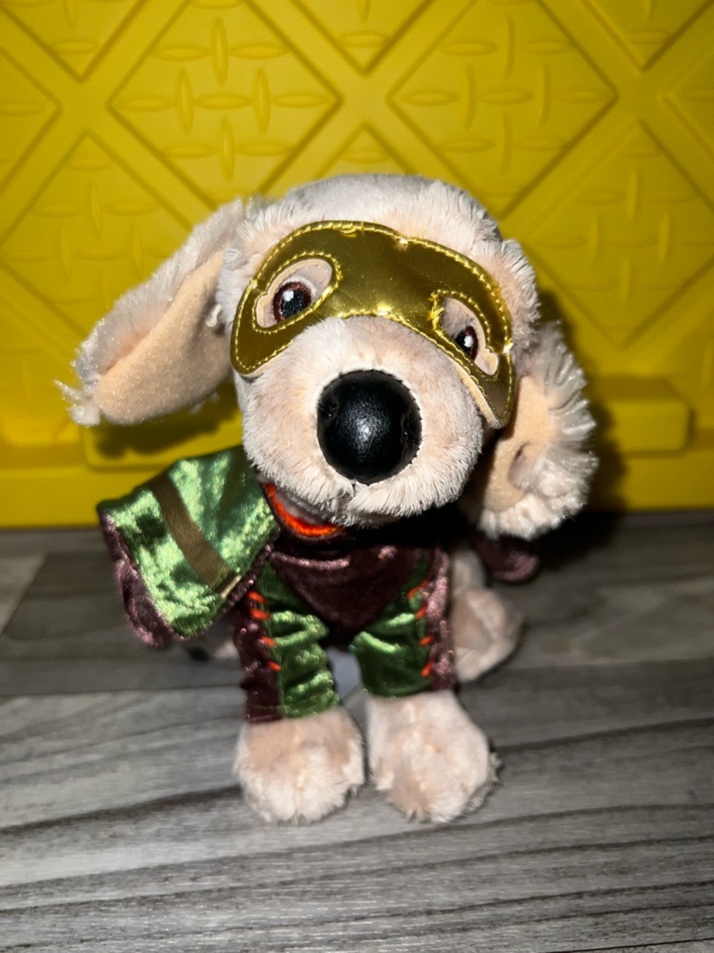 Disney Store Super Buddies Mudbud Super Hero 7" Plush Stuffed Puppy Dog